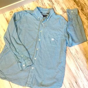 Long Sleeve Chaps Button up Shirt